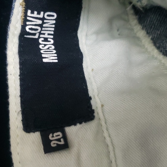 Love Moschino Blue Studded Jeans Size 26 - Picture 3 of 12